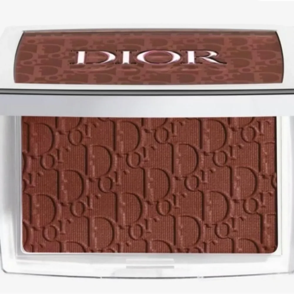 New Dior Mahogany Rosy Glow Embossed Powder Blush Makeup Compact #20